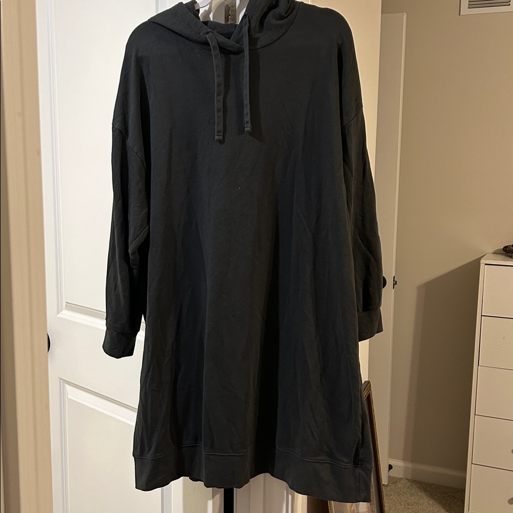 Old Navy Charcoal Gray Hooded Dress
